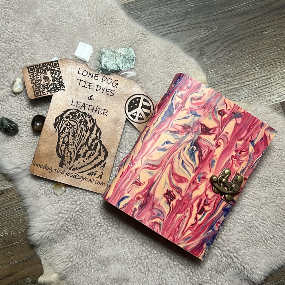 Hand Crafted OOAK Unique Vintage Leather Journal With Antique Deckle Edge Paper - Picture 11 of 15